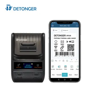 DETONGER inprice barkod etiketi yazıcı taşınabilir etiket makinesi fiyat etiketi için OEM Mini BASKI MAKİNESİ