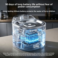 Fontaine à eau sans fil pour animaux de compagnie 4L, 5000mAh, à activation par capteur, distributeur d'eau pour chat, design écologique avec filtres