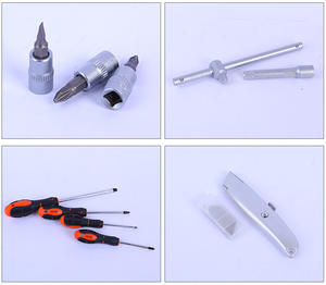 Juego de 85 piezas de herramientas manuales de trinquete y llaves de vaso, directo de fábrica, para coches, motocicletas y bicicletas. - Product Image 5