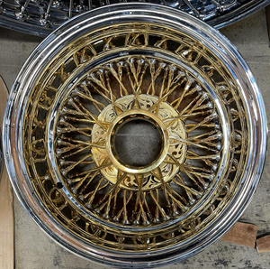 Jante 13x7 en acier chromé, design sport à déport profond inversé, forgée, 5x114.3, ajustement universel, pour voiture de luxe, couleur or, nouvelle - Product Image 4
