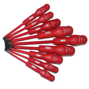 Screwdriver Set 9 Pcs/set Multi-purpose Insulated PP Handle Hand Screwdrivers Screw Driver Electrician's Repairing Tools Kit