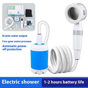 Pompa per doccia esterna ricaricabile <span class=keywords><strong>portatile</strong></span> per il bagno Hotel o appartamento con la testa dello spruzzatore per il campeggio attività all'aperto - Product Image 2