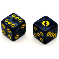 Logo personnalisé dés en marbre 12 mm 15mm 16mm dés de casino dés en résine à Six faces pour jeu de société D & D