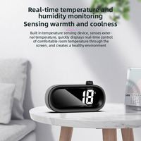 Horloge de bureau numérique avec compte à rebours, affichage de la température, grand écran, fonction snooze, charge Type C, chambre à coucher, salon