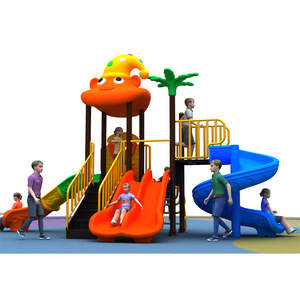 Personalizado OEM Baby Playground Equipment Niños Tobogán de plástico y columpio Juguetes Niños Toboganes al aire libre Tobogán De Plástico - Product Image 4