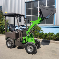 CE 500kg mini batterie articulée de jardin avant chinois nouvelle chargeuse électrique sur roues