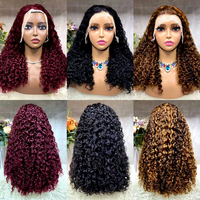 Perruque bouclée Pixie prête à porter, en cheveux humains brésiliens, sans colle, 6x5, vente en gros, cheveux naturels avec perruque frontale HD en dentelle complète pour femmes
