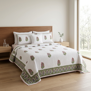 Parure de lit 3 pièces en coton 100% premium, imprimé floral, 200 fils/cm², luxe léger, draps durables, vente en gros, fabricant OEM - Product Image 4