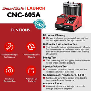 Fabricant Fourniture LAUNCH CNC 605A <span class=keywords><strong>Nettoyeur</strong></span> et testeur d'injecteurs de carburant GDI Professional 6 cylindres Systèmes d'injecteurs à ultrasons - Product Image 3