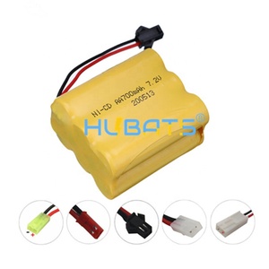 Batería <span class=keywords><strong>de</strong></span> níquel <span class=keywords><strong>cadmio</strong></span> NiCd 7,2 V 700mAh AA Paquete <span class=keywords><strong>de</strong></span> batería <span class=keywords><strong>para</strong></span> juguetes <span class=keywords><strong>de</strong></span> control remoto Coche 7,2 V NiCd 700mAh AA Batería recargable - Product Image 2