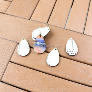 MDFSUB – Supports vierges en MDF pour boucles d'oreilles, forme goutte d'eau, double face, pour sublimation, 30x45mm, 3mm, unisexe - Product Image 6