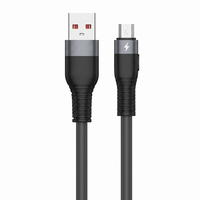 Câble de charge Micro USB noir, USB-A vers Micro USB, pour smartphone Android, tablette, batterie externe, voiture, maison, bureau, voyage
