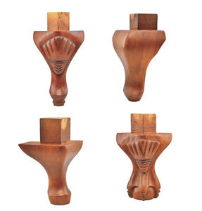 الأوروبية أرجل الأريكة قدم غرفة المعيشة الأثاث قاعدة خشب متين منحوتة أرجل طاولة لم تنته الطعام أرجل طاولة - Product Image 6