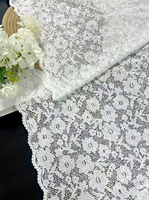 Nouvelle collection de tissus en dentelle tricotée, dentelle florale à paillettes pour la décoration de robes et de vêtements