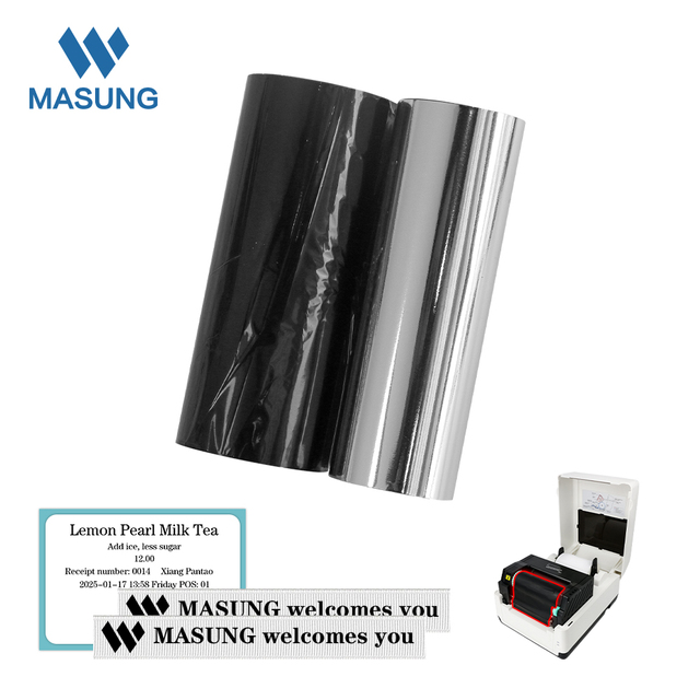 110mm*100M MASUNG Mixed Base Carbon Foil  High-Durability Thermal Transfer Foil for Printing Applications ribbons and labels