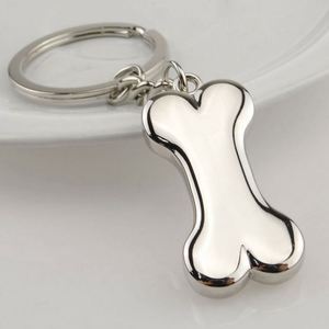 Promotional Dog Bone Charm Keychain Blank Silver Pendant Metal Accessories Fashion Custom logo Dog Bone <b>Key</b> <b>Chain</b> Charm <b>Key</b> Ring - Product Image 5