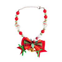 Exportation transfrontalière de nouveaux foulards de Noël pour animaux de compagnie, nœuds papillon pour chats et chiens, accessoires de collier de Noël et colliers festifs.