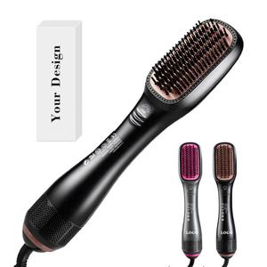 0728 Multifunctional One Step Hair Straightening Brush 2-in-1 Negative Ion Hot Air Comb Blow Dryer for Salon and Home Care - Product Image 3