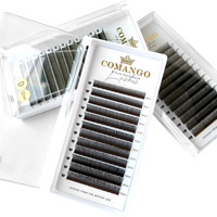 CoMango Extensions de cils 5D Angel Lash Volume Russe 5D Fairy Lash Wipsy Flowering Lash C/CC/D/LC/LD Éventails préfabriqués effet mouillé