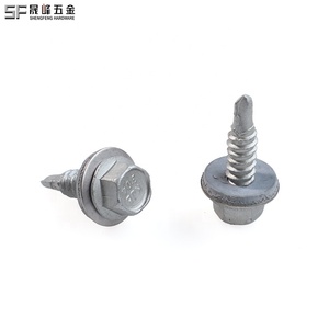 304 thép không gỉ SMM 435 hợp kim thép EPDM cao su bi-tinh thần Hex máy giặt đầu vít tốt Chủ Đề tự khoan vít - Product Image 2