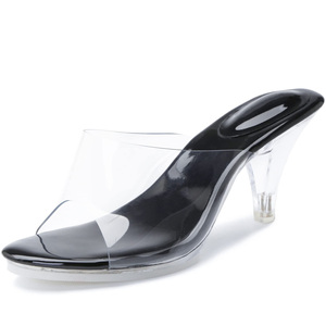 Black Dress with Silver Shoes - Elegant Women's Style