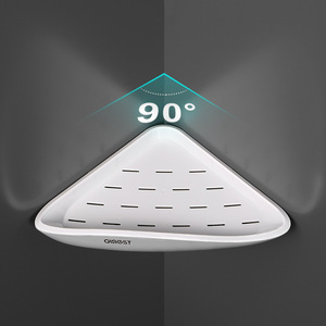Étagère murale de salle de bain Mengni en plastique à ventouse, sans perçage, pour rangement de douche - Product Image 3