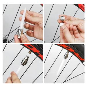 AT MTB Mini floresan Led bisiklet tekerlek vana kapağı ışık flaş bisiklet hava vana kapağı s lastikler için Led gece ışığı Led bisiklet tekerlek ışıkları - Product Image 5