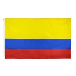 Drapeau de la Colombie personnalisé en gros, 100% polyester, 3x5 pieds, 90*150 cm, en stock, jaune, bleu, rouge, drapeau colombien - Product Image 2