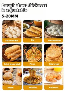 เครื่องรีดแป้งสำหรับใช้ในบ้าน เครื่องนวดแป้งอัตโนมัติ เครื่องทำพิซซ่าสำหรับการอบประสิทธิภาพสูง - Product Image 5