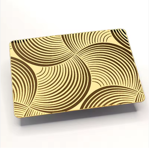 Tôle Métallique Décorative Murale EX689 4x8 pour Ascenseurs, Tôle en Acier Inoxydable avec Revêtement Couleur PVD et Gravure - Product Image 6