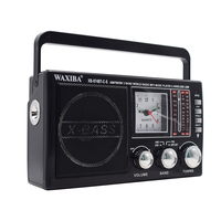Multi Function AM/FM/SW 3 Band World Radio Receiver Portable Outdoor Solar Panel Rechargeable Radio mit Torch Pointer Clock