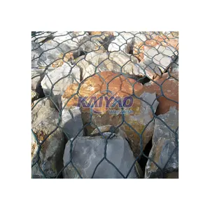 Gegalvaniseerde Schanskorf Manden Rockfall Bescherming Hexagonale Keerwanden Gekrompen Techniek Custom Snijden Ponsen Buigen