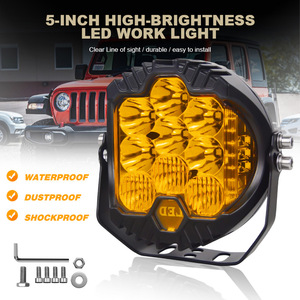 Lumière LED Starway à trois faces de 5 pouces, blanche et jaune, durée de vie de 30 000 heures, pour éclairage tout-terrain - Product Image 3