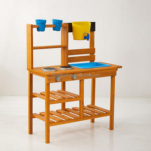 Cocina de Juguete Sunshine Honey con Fregadero, Estufas de Juguete, Dispensador de Agua y Estantes - Cocina de Juguete Resistente para Exteriores para Diversión en el Patio Trasero - Product Image 1