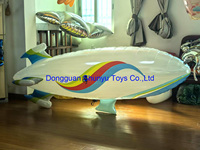Ballon gonflable d'hélium de dirigeable avec le dirigeable RC de lumière de LED pour l'impression numérique extérieure/d'intérieur de publicité