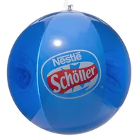 Phthalate मुक्त 6 पैनलों समुद्र तट गेंद लोगो के साथ पीवीसी inflatable गेंद कम MOQ