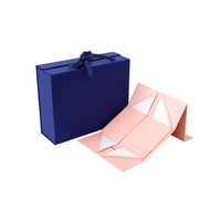 Boîte cadeau rigide pliable magnétique personnalisée OEM, écologique, recyclable, sans marque, pliable, blanche, pour emballage de produits de soin UV