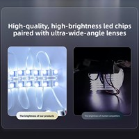 Module LED 100 blocs 220V pour boîte à lumière de plafond à réflexion diffuse, film doux, 4W, 3000K-10000K, angle de vision 178°, 90°