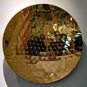 <span class=keywords><strong>Anish</strong></span> Kapoor's Bleu Couleur Acier Inoxydable Ciel Miroir Sculpture Métal Décoration Maison Artwork - Product Image 3