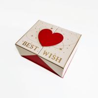 Caja de Regalo de Lujo Moderna de Doble Puerta para el Día de San Valentín con Laminación Mate y Embalaje de Cartón Corrugado Reciclable