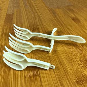 เครื่องใช้บนโต๊ะอาหารพลาสติกแบบพับได้ส้อมสำหรับรับประทานอาหารเกรด PP ใช้รับประทานอาหาร L148mm รับประทานอาหาร - Product Image 2