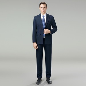 Nuevo <span class=keywords><strong>Traje</strong></span> <span class=keywords><strong>de</strong></span> Dos Piezas <span class=keywords><strong>para</strong></span> <span class=keywords><strong>Hombre</strong></span>, Formal, <span class=keywords><strong>para</strong></span> Bodas, Padrinos <span class=keywords><strong>de</strong></span> Boda, Novios, Cruzado, Talla Grande, Transpirable, Frente Plano - Product Image 5