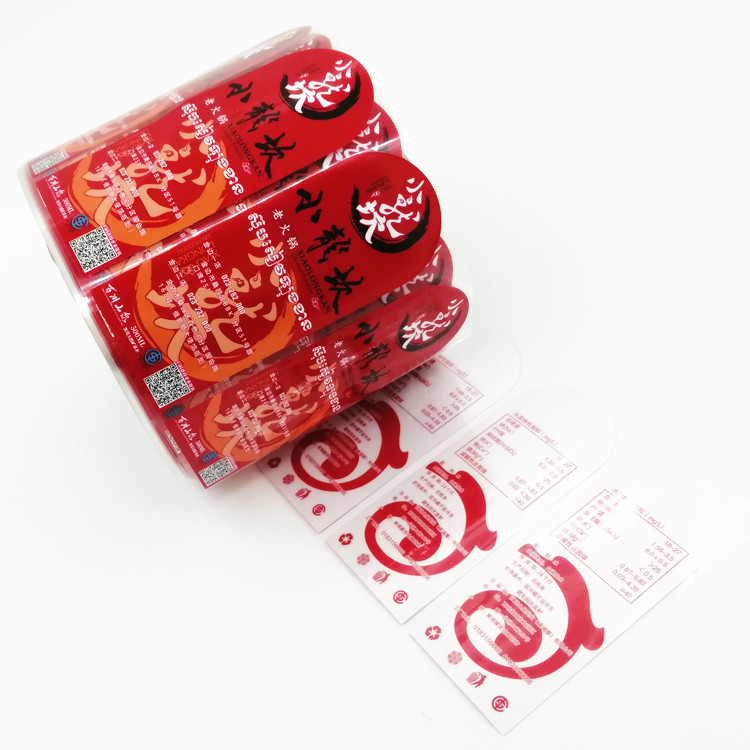Custom Self-Adhesive Water Bottle Labels Waterproof Vinyl Double Sided for Beverages and Beer in Roll Packaging