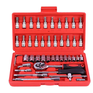 Juego <span class=keywords><strong>de</strong></span> Llaves <span class=keywords><strong>de</strong></span> Trinquete <span class=keywords><strong>de</strong></span> 46 Piezas, Acero al Cromo Vanadio, Kit <span class=keywords><strong>de</strong></span> <span class=keywords><strong>Herramientas</strong></span> para Mantenimiento Automotriz, Estuche <span class=keywords><strong>Profesional</strong></span>, Modelo 1103 - Product Image 5