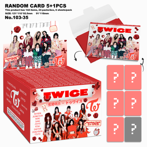 Carte Lomo Kpop <span class=keywords><strong>GIDLE</strong></span> Random Blind Box 5+1, 144 pièces, carte cadeau de Noël - Product Image 5