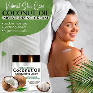 Crème hydratante naturelle à l'huile de coco pour le visage, les mains et les cheveux, hydratation intense pour peaux sèches, marque privée - Product Image 4