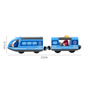 Piste de Simulation en <span class=keywords><strong>bois</strong></span> pour enfants modélisation de <span class=keywords><strong>Locomotive</strong></span> électrique augmentation réaliste bébé amusant éducation précoce jouets éducatifs - Product Image 1