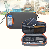 Étui de rangement pour appareils électroniques de voyage, portable, durable, étanche, antichoc, anti-poussière, en polyester, organisateur de câbles pour écouteurs, pour téléphone