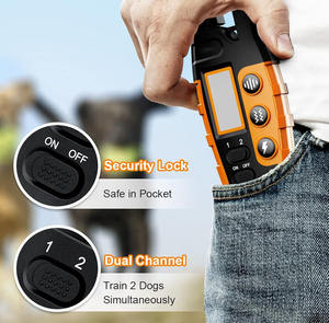 Vendedor caliente <span class=keywords><strong>Collar</strong></span> de choque para perros <span class=keywords><strong>Collar</strong></span> de entrenamiento para perros con modo de choque de vibración y receptor SUMERGIBLE - Product Image 4