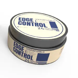 Fecho para etiqueta privada, controle extra da borda, estilização de borda, controle de borda, gel natural para cabelo